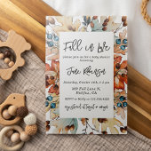 Herfst in liefde herfst gebladerte bessen Baby sho Kaart