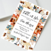 Herfst in liefde herfst gebladerte bessen Baby sho Kaart