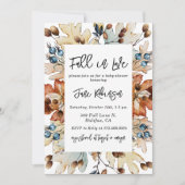 Herfst in liefde herfst gebladerte bessen Baby sho Kaart (Voorkant)