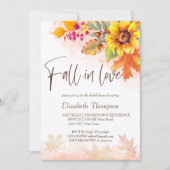 Herfst in liefde herfst gebladerte vrijgezellenfee kaart (Voorkant)