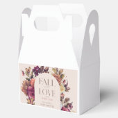 Herfst in liefde herfst krans boog roze Baby showe Bedankdoosjes (Geopend)