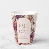 Herfst in liefde herfst krans boog roze Vrijgezell Papieren Bekers (Voorkant)