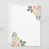 Herfst in liefde herfst oogst pompoen Baby shower Kaart (Achterkant)