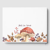 Herfst in liefde herfst paddenstoelen en Planten b Gastenboek (Achterkant)