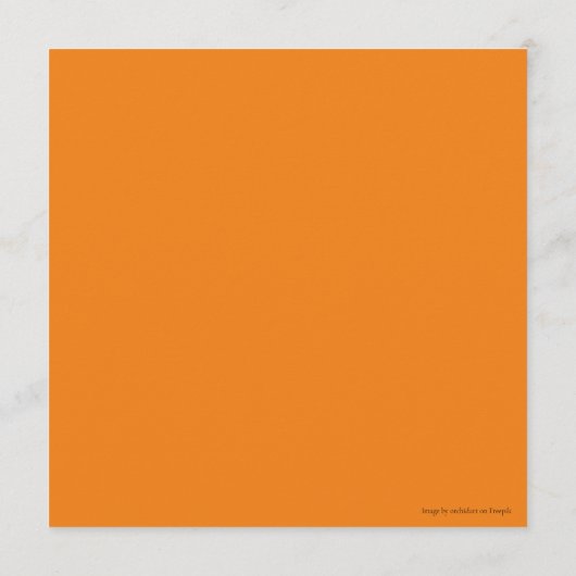 Herfst in Liefde Herfst Pompoen Trouwdiner Lunch Menu (Achterkant)