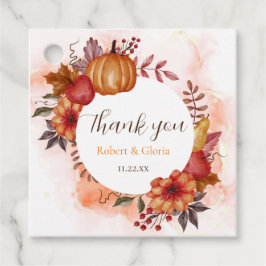 Herfst in Liefde Herfst Pompoen Trouwtafel Nummer Bedankjes Labels