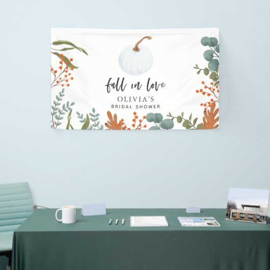 Herfst in liefde herfst pompoen Vrijgezellenfeest Spandoek (Beurs)