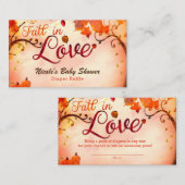 Herfst in Liefde Herfst Pompoenen Luier Raffle Kaa Informatiekaartje (Voorkant / Achterkant)