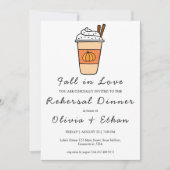 herfst in liefde herfst repetitie dineruitnodiging kaart (Voorkant)