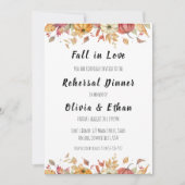 herfst in liefde herfst repetitie dineruitnodiging kaart (Voorkant)