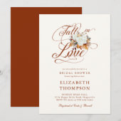 Herfst in liefde herfst Rozen romantisch Vrijgezel Kaart (Voorkant / Achterkant)