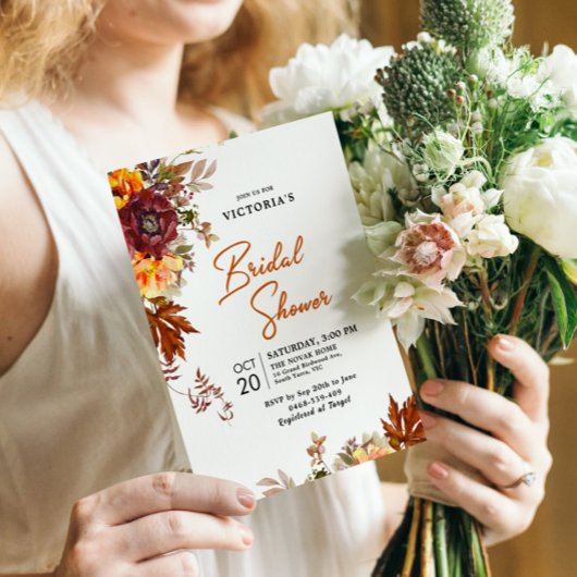 Herfst in liefde, herfst thema Vrijgezellenfeest u Kaart