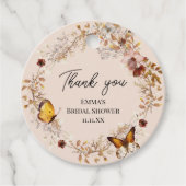 Herfst in Liefde Herfst Vrijgezellenfeest Favoriet Bedankjes Labels (Voorkant)