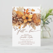 Herfst In Liefde Herfst Vrijgezellenfeest Kaart (Staand voorkant)