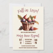 Herfst in liefde, herfstbladeren, vijgen, Vrijgeze Kaart (Voorkant)