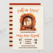 Herfst in liefde, herfstbladeren, Vrijgezellenfees Kaart (Voorkant / Achterkant)