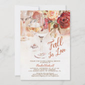 Herfst in liefde herfstchampagne Vrijgezellenfeest Kaart (Voorkant)