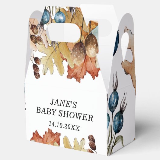 Herfst in Liefde Herfstgebladerte Bedankdoosjes (Geopend)