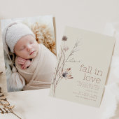 Herfst in liefde herfstsip en zie uitnodiging