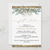 Herfst in liefde huwelijksuitnodiging kaart (Voorkant)