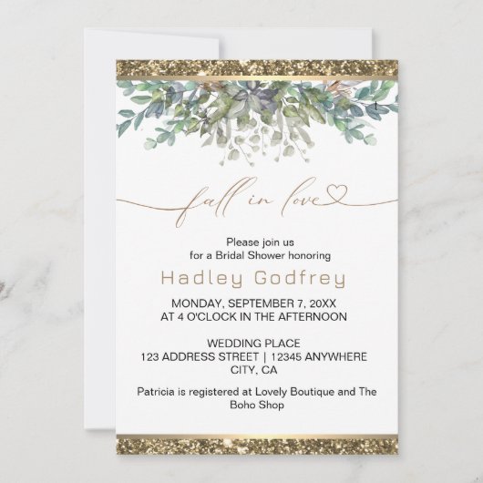 Herfst in liefde huwelijksuitnodiging kaart (Voorkant)