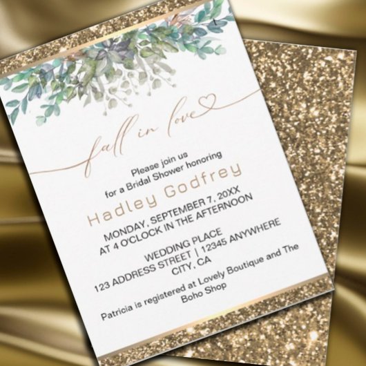 Herfst in liefde huwelijksuitnodiging kaart