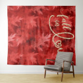 Herfst in liefde in het najaar | Achtergrond rode Wandkleed (In Situ (horizontaal))