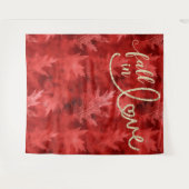 Herfst in liefde in het najaar | Achtergrond rode Wandkleed (Voorkant (horizontaal))