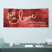 Herfst in liefde in het najaar | Apple Red Vrijgez Spandoek (Beurs)