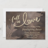 Herfst in liefde in het najaar | Elegant Friendsgi Kaart (Voorkant)