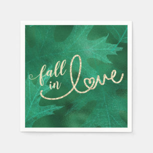 Herfst in liefde in het najaar Emerald Green en Servet