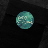 Herfst in liefde in het najaar | Jade Green en Gol Ronde Sticker