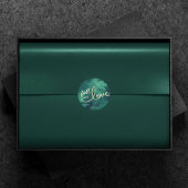 Herfst in liefde in het najaar | Jade Green en Gol Ronde Sticker