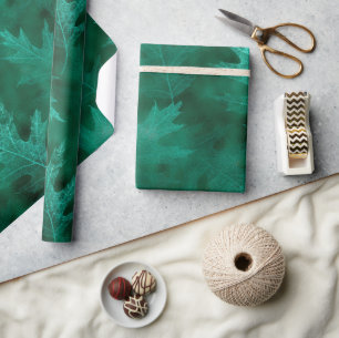 Herfst in liefde in het najaar   Lagere groene bla Cadeaupapier