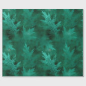 Herfst in liefde in het najaar | Lagere groene bla Cadeaupapier (Vlak)