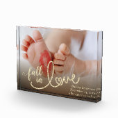 Herfst in liefde in het najaar | Nieuwe babystaafj Fotoblokken (Rechts)