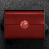 Herfst in liefde in het najaar | Rood- en goudhuwe Ronde Sticker