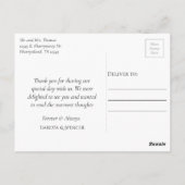 Herfst in liefde in het najaar | Rust Foto bedankt Briefkaart (Achterkant)