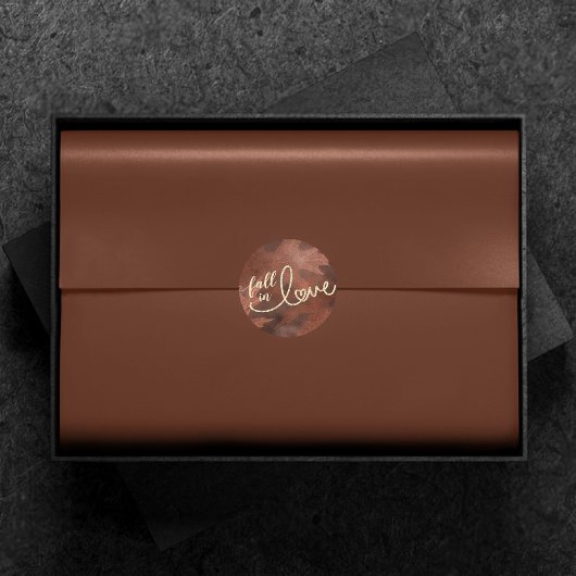 Herfst in liefde in het najaar | Rustic Boho Chic  Ronde Sticker