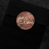 Herfst in liefde in het najaar | Rustic Boho Chic  Ronde Sticker