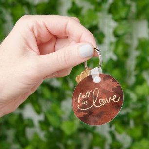 Herfst in liefde in het najaar   Rustic Boho Chic  Sleutelhanger