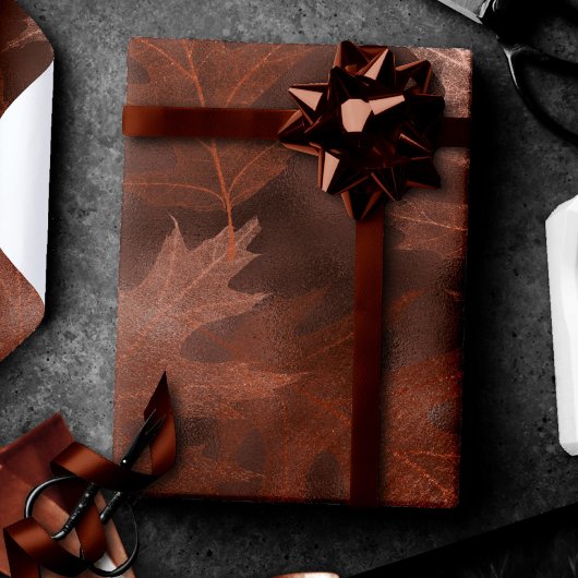 Herfst in liefde in het najaar | Rustic Dusty Oran Cadeaupapier