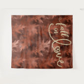 Herfst in liefde in het najaar | Rustige fotoachte Wandkleed (Voorkant (horizontaal))