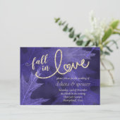 Herfst in liefde in het najaar | Vrijgezellenfeest Kaart (Staand voorkant)