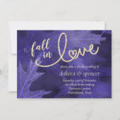 Herfst in liefde in het najaar | Vrijgezellenfeest Kaart (Voorkant)