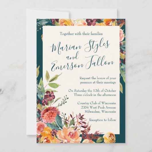 Herfst in Liefde Kaart (Voorkant)