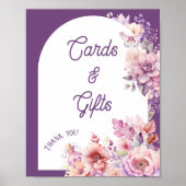 Herfst in liefde kaarten en geschenken Bloemen bab Poster (Voorkant)