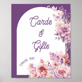 Herfst in liefde kaarten en geschenken Bloemen bab Poster