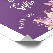 Herfst in liefde kaarten en geschenken Bloemen bab Poster (Hoek)