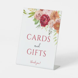 Herfst in Liefde Kaarten & Geschenken teken Reclamebord Met Voetstuk